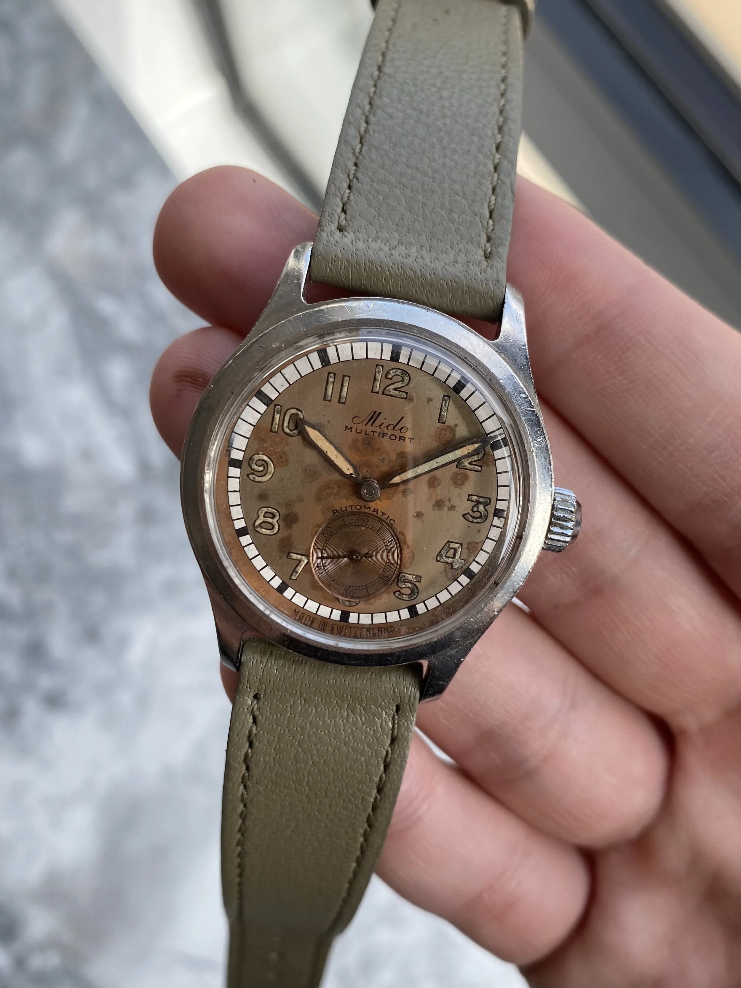 Mido Multisport Patina Dial. Danny s Vintage Watches